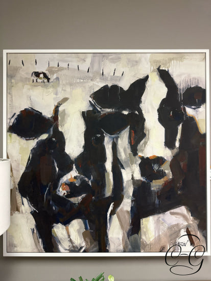 2 Black & White Cows Picture Artist: Gina Brown