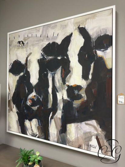 2 Black & White Cows Picture Artist: Gina Brown