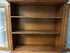 2 Piece Maple Secretary Desk W/Glass Upper Doors 3 Bottom Drawers