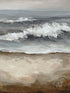 Abstract Landscape Sand/Wave Ocean Embellished I Artwork