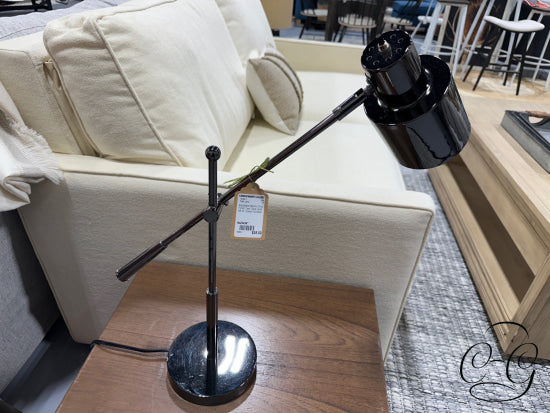 Adjustable Metallic Onyx Finish Table Lamp
