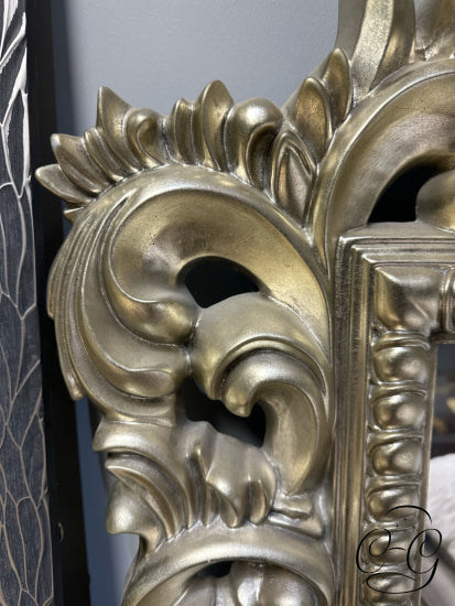 Baroque Ornate Silver Mirror Wall