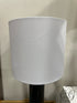 Black Marble Base Table Lamp With White Shade