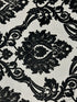 Black & White Damask Print Bench 59x18x18’’ Bench