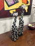 Black & White Set Of 2 Giraffes 5x20’’ Home Decor