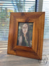 Brown Lacquered Wood Picture Frame (Pic 4X6’’) Home Decor