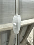 Brushed Chrome Floor Lamp With White Glass Shade