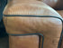 Chestnut Top Grain Leather Loveseat W/Accent Stitching Black Edging