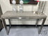 Concrete Top Console Table With Chrome Finish Base