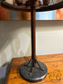 Copper Metal Table Lamp With Round Mesh Style Shade