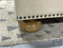 Cream Tufted Storage Ottoman W/Light Wood Bun Legs 56x20x18’’ Storage Ottoman