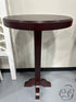 Custom Made Cherry Wood Round Bar Table W/Pedestal Base 26x43’’ Bar table