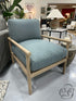 Four Hands Dusk Fabric Natural Finish Parawood Framed Chair