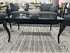 Glossy Black Coffee Table With Cabriole Legs 39x24x18’’ Coffee