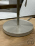 Grey Metal Table Lamp With Dome Shaped Shade