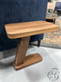 *Handcrafted In Calgary* Rectangular Solid Walnut Floating End Table