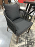 Indoor/Outdoor Black Synthetic Rope Dng Chair W/Aluminum Legs Patio