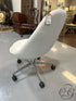 Keilhauer White Swivel Chair With Star Base Castors