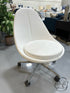 Keilhauer White Swivel Chair With Star Base Castors