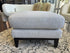 Light Grey Tweed Rectangular Ottoman Walnut Finish Base/Legs 36x25x18’’ Ottoman