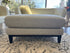 Light Grey Tweed Rectangular Ottoman Walnut Finish Base/Legs 36x25x18’’ Ottoman