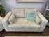 *Made In Canada* Stone Fabric Love W/Button Tufted Bench Seat & Back Loveseat