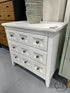 Magnussen White 3 Drawer Nightstand Night-Table