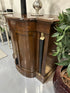 Mahogany Cabinet With Curved Front 2 Doors Gold Figure Detailing