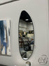 Matte Black Finish Iron Asymmetrical Wall Mirror 20x60’’ Wall Mirror