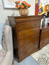 Medium Brown 5 Drawer/1 Hidden Drawer Tall Dresser 35x20x54’’ Tall Dresser