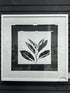 Mercana Black & White Flower Picture With Silver Embellishments In Frame