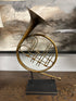 Metal French Horn Decor Home