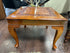 Middle Eastern Square Rosewood End Table W/Engraved Flower Pattern Brass Inlay 22x22x17’’ End