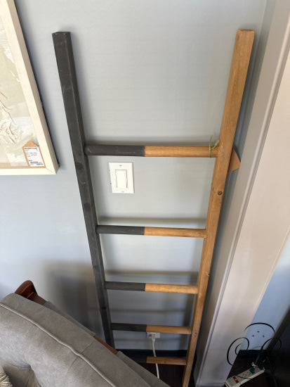 Natural & Grey Painted Ladder Decor Home