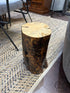 One Of A Kind Rustic 2 Tone Brown/Black Weatherproofed Tree Stump Accent Stool Home Decor