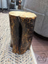 One Of A Kind Rustic 2 Tone Brown/Black Weatherproofed Tree Stump Accent Stool Home Decor