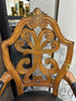 Ornate Armchair With Brown Seat Chair