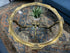 Ornate Solid Brass Round Coffee Table With Glass Top