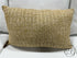 Rectangular Gold Jute Toss Pillow