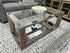 Rectangular Mirrored Coffee Table With Bottom Display Space