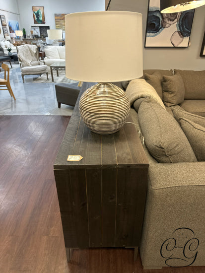 Recycled Rustic Wood Sideboard W/4 Doors Adj. Shelving