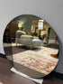 Round Multi Colour Finish Tinted Grey Gold Orange Wall Mirror