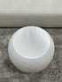 Round White Solid Concrete End Table