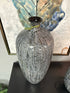 Set Of 3 Silver/Black Finish Mosaic Glass/Ceramic Vases Vase