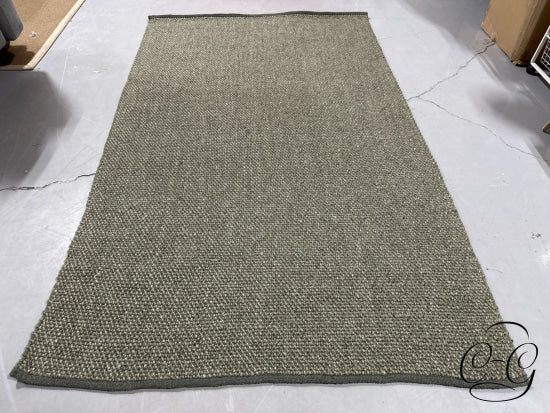 Speckled Green 5X8’ Hand Woven Wool Blend Rug