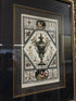 Urn Picture In Ornate Frame With Black Matting