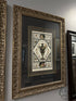 Urn Picture In Ornate Frame With Black Matting