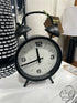 Vintage Design Black Metal Table Clock