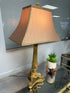 Vintage Design Brushed Brass Table Lamp W/3 Leg Base Tan Bell Shade 16x30’’ Table Lamp