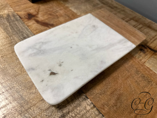 White Marble Light Wood Cutting Board 10x6’’ Cutting Board